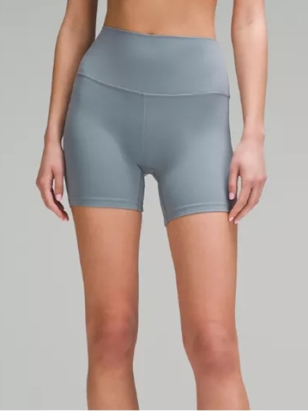 lululemon athletica High-Rise Bike Shorts - Dusty Blue